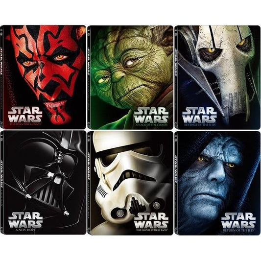 [Blu-ray] スター・ウォーズ サーガ エピソード1〜6 スチールブック ブルーレイセット（ I〜VI）6本セット【キャンセル不可】【新品未開封】【日本国内正規品】